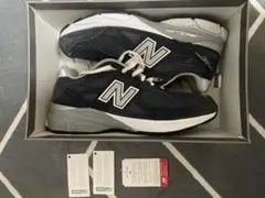 New Balance M990 NB3 27.0cm ネイビー