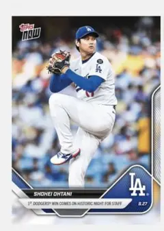 大谷翔平 2025 Topps Now No. 621 ドジャース 移籍後初勝利