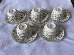 美品 ミントン ハドンホール B-1451 ティーカップ＆ソーサー 5客セット