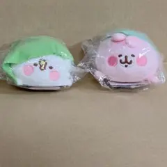 カナヘイの小動物 ピスケとうさぎ 柏餅 桜餅ぬいぐるみ 2点セット