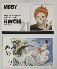 ハイキュー　日向　西谷　名刺カード　ファンパーク　るんるんバザール