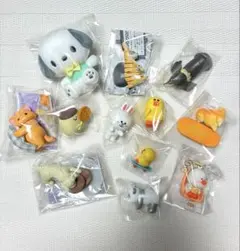 マスコット系『ガチャガチャ 12点まとめ売り』ポチャッコ　お文具　ラインフレンズ