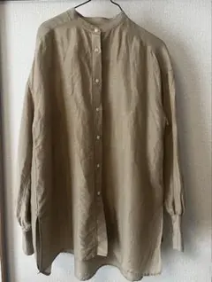 割引中！美品⭐︎IENA ラミーリヨセルバックギャザーシャツ グレー 36