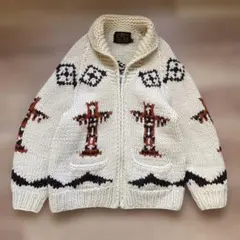 80s ブラック カウチンセーター アイアンクロス vintage - メルカリ