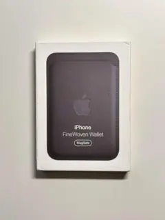 【美品】純正MagSafe対応iPhoneファインウーブンウォレット・ブラック④