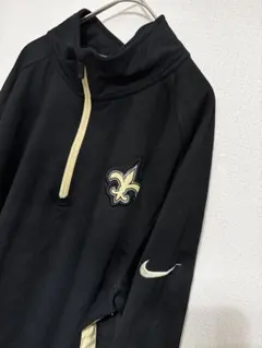 NIKE 刺繍　NFLニューオーリンズセインツ　ハーフジッププルオーバー　Ｌ