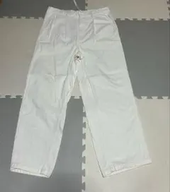 3月末まで出品！GU ホワイト イージーパンツ コットン100%