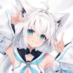 正規品】萌夜茶会 白上フブキ 抱き枕カバー しろもうふ ホロライブ