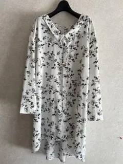 美品❗️リップサービス 花柄シャツワンピース ビスチェ付き