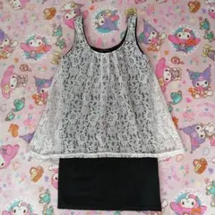 花柄レース　チュニック　Mサイズ