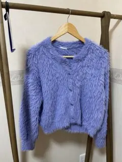 【GU】シャギー素材カーディガン　ニット　春秋