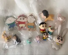 クレヨンしんちゃん ガチャガチャカプセルトイ ラバーキーホルダー その他 14点