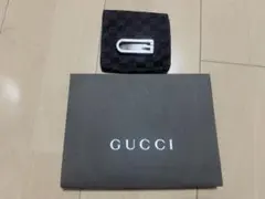 GUCCI グッチ　マネークリップ ブラック キャンバス　財布のサムネイル