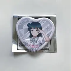 GIGO コラボカフェ ラブライブ！サンシャイン 津島善子 ハート 缶バッジ