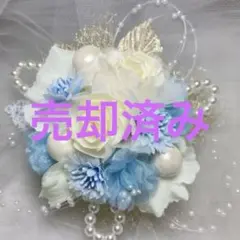 NO.1-8-20 お値下げ⬇️ 新作‼️素敵なアイボリーローズ&ブルー