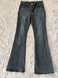 フレア パンツ デニム ジーンズ SHIEN S ジーパン OJOKグレー系のサムネイル