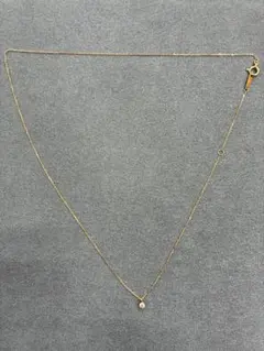 ageteアガット　K18 ダイヤネックレス