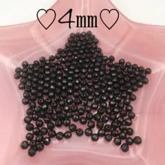 ③KC60／4㎜カットオニキス50粒♡天然石 パワーストーン