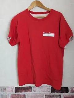 年代不明　リバーシブルＴシャツ　赤/白　古着　M~Lくらい?