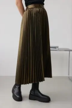 AZUL by moussy グリッタープリーツスカート　D/GLD