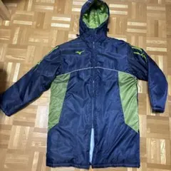 箱根駅伝　読売新聞　Mizuno ミズノ　ベンチコート ネイビー/グリーン