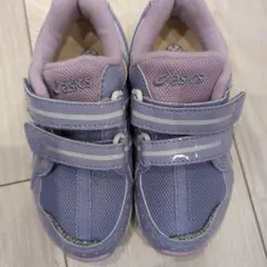 ASICS 紫色 スニーカー 17.0 cm ベルクロ