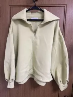 SEASON REASON ハーフジップ スウェット ライトグリーン