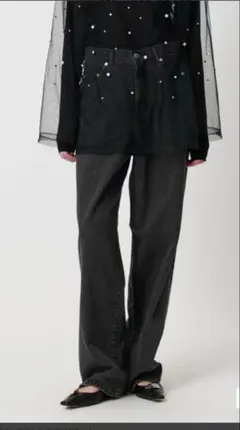 UNITED ARROWS ＜AEWEN MATOPH＞デニムタックパンツ　38のサムネイル