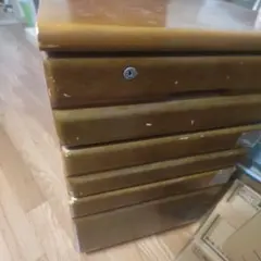 木製 3段チェスト収納家具