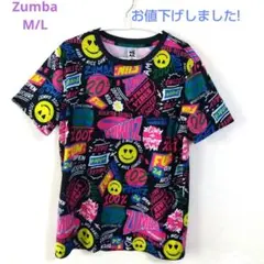 ZUMBA カラフルグラフィックTシャツ 半袖