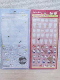 正規品　ボンボンドロップシールmini サンリオ　　キティ赤　シナモロール