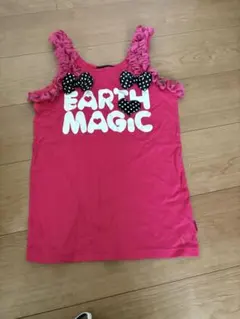 EARTHMAGIC ノースリーブ タンクトップ ピンクのサムネイル