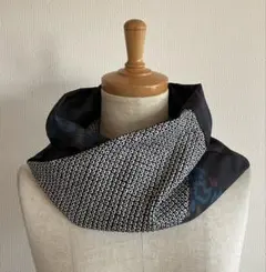 着物リメイク　スヌード　正絹　絞り