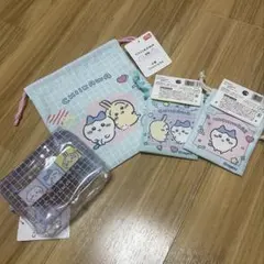 ちいかわ DAISO ダイソー ビニールポーチ 巾着 ハチワレ うさぎ モモンガ