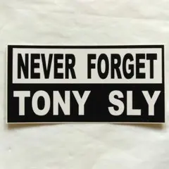 TONY SLY/NEVER FORGET ステッカー　未使用