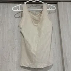 リブタンクトップ ベージュのサムネイル