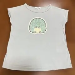 すみっコぐらし　リバーシブルスパンコールTシャツ　とかげ　ぺんぎん？　120cm