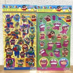 しんちゃん　キラッとシール　2枚セット