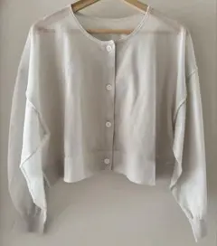 IENA イエナ FILMY COTTONカーディガン　グレー　2025SSのサムネイル