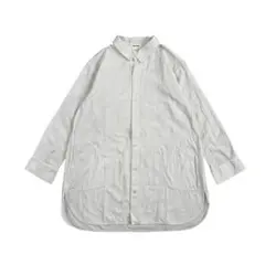 Plantation プランテーション ジャカード織 製品染め ロングシャツ Mのサムネイル