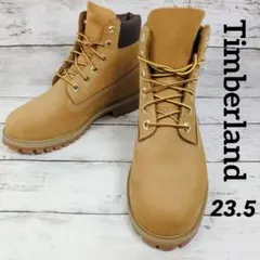 美品【ティンバーランド】12909ベージュ スエード ブーツ 23.5cm