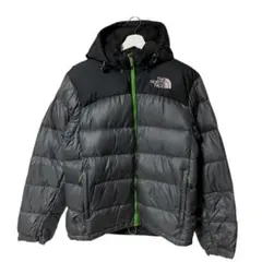 The North Face ダウンジャケット ヌプシ グレー フード付き