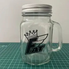 FAT FATYO ロゴ入り ガラス　グラス　マグカップ ノベルティーのサムネイル