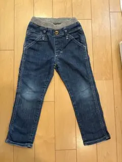 Lee ウエストリブ ゴム ペインターパンツ デニム 110