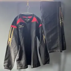 Mizuno ウインドブレーカーセット 2XL 黒/赤