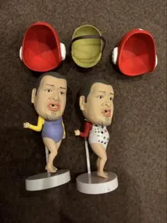 お笑い芸人 野生爆弾くっきー フィギュアセット 水着2体と帽子付き