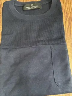 ナノユニバース 切替ポケットTシャツ 紺 Sのサムネイル