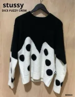 stussy/DICE FUZZY CREW/ニット•セーター/M/BLK - メルカリ