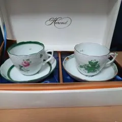 Herend 6点 ヘレンド チューリップの花束 カップ&ソーサー プレート 皿 