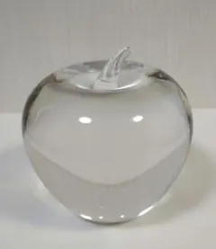 美品】スチューベン リンゴ ガラス オブジェ キムタク クリスタル